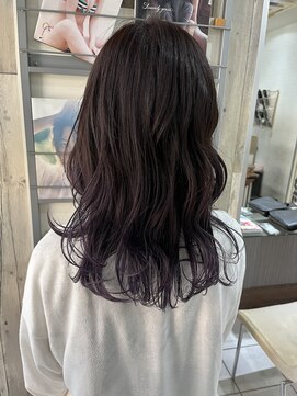 トムキャット(TOM CAT) 暗め!裾カラー『グレー×パープル』