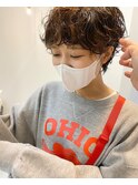 【F.】中崎町20代30代マッシュショートニュアンスパーマ