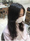 人気☆センターパート前髪パーマ