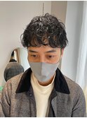 メンズマッシュ x ソフトスパイラルパーマ