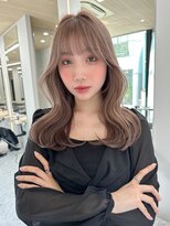 ボタン シブヤ(VOTAN SHIBUYA) 前髪カット/顔まわりカット/ブリーチあり/ミルクティーベージュ