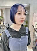 ネイビーカラー/ミニボブ/ショートボブ