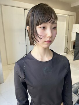 アンドスタイル(&style) 【大名店　江藤】オリーブブラウン　ブリーチなしカラー