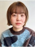 外ハネとの相性も抜群◎大人可愛いぷつっとボブ