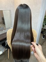 アールクリップ 表参道(ar clip) サラ艶ロングレイヤーカットサイエンスアクア髪質改善韓国ヘア