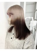 パールベージュルーツカラー