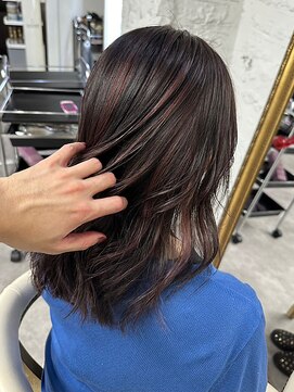 リア(riah) 透明感カラー/暗髪/ハイライト/ブラウン/立体感/ブリーチなし