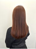 オレンジベージュ×ロング20代30代40代
