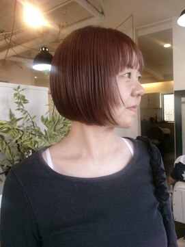 デンヘアデザイン(DEN hair design) pink beige と綺麗な bob