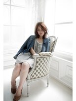 プシュケ(PSYCHE)&nbsp;透明感×立体感20代30代40代大人可愛い☆ワンサイド無造作カール