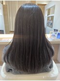 酸性ストレート（髪質改善）×ワンレンカット