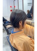 襟足スッキリ!に合わせ丸みショート