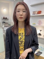 ユー セント(yew scent)&nbsp;ピンクベージュ×顔まわりレイヤー