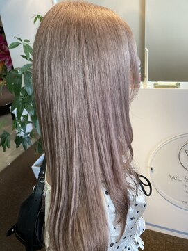 ダブル アンダーバー サロン(W_SALON) 【W_SALON 河原町】ピンクベージュ/ピンク/大人綺麗/可愛い