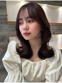くすみブラウン くびれヘア【肥田亜沙美】