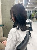 黒髪カタログ/クラゲヘアー/オリーブグレー/栄r24