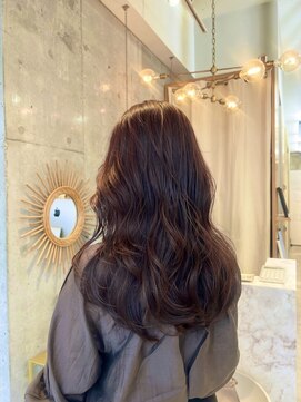 オルセン(OLSEN) 暗めレッドブラウン/暖色ブラウン/レイヤー/ロングレイヤー