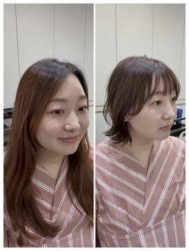 メモリーズ 表参道(Memories) 外ハネボブ/簡単スタイリング/丸みショート/可愛い/20代30代