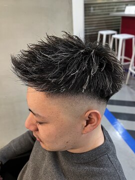 ダズルヘアラッシュ(DAZZLE hair RUSH) 名古屋八事金メッシュシルバーメッシュ細め太めハイライトパーマ