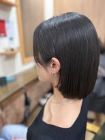 ヘアーアンドリラクシング シザリア(Sizallia)&nbsp;髪質改善/ボブ/ダークアッシュ/ダークブラウン/切りっぱなしボブ