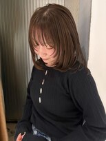 ロールアップスリーブス(ROLL UP SLEEVES) ブリーチなしオリーブブラウン / 顔まわりカット