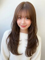 グラムビューティー 足利(gram beauty)&nbsp;髪質改善◎韓国風レイヤー×艶髪ココアブラウン透明感春カラー