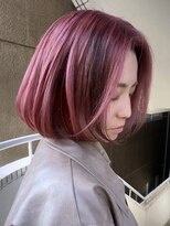 イエナ 渋谷(IENA)&nbsp;ピンクベージュクラゲヘアシースルーバングりんごちゃんヘア
