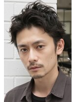リアンメンズ 青山 表参道(Liun men's)&nbsp;メンズショート　ショートセンターパート　サーフカールパーマ