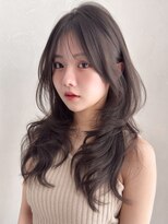 アグノス 青山(Agnos)&nbsp;ハッシュカットシースルーバングシフォンベージュレイヤーカット