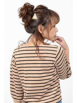 アース 北谷店(HAIR&MAKE EARTH) 上品リラクシーなメッシーバンアレンジ