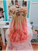 ライブヘアセット☆ハーフツイン