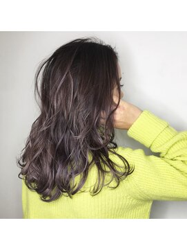 ユアーズ ヘア 恵比寿本店(youres hair) ラベンダーアッシュ ラベージュ ダブルカラー ハイライト