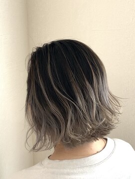 ファヴォリヘアー(favori hair) コントラストバレイヤージュ/ボブstyle