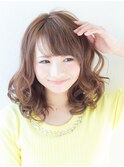 【NEW STAR 福井】大人かわいい 無造作 カール ふわミディ