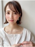 【HONEY渋谷】切りっぱなしスリークボブ×モノトーンベージュ