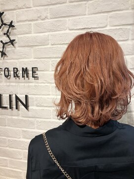 ビューティー エールフォルム 浜松有玉店(BEAUTY YELLFORME) 大人気のピンクベージュ×ウルフカット