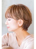 Aimee 町田　ニュアンスショート×ミルクベージュ