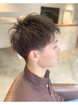 ドットエフ(.f) メンズパーマ/2ブロショート/UPバング