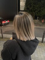 ラフ(LAFF)&nbsp;#黒髪#ボブルフ#ネビージュ#小顔#ワンレン