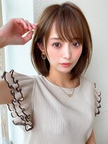 アフロート ディル(AFLOAT D'L)&nbsp;大人かわいい ワンレンボブ 前下がりボブ ひし形シルエット KI