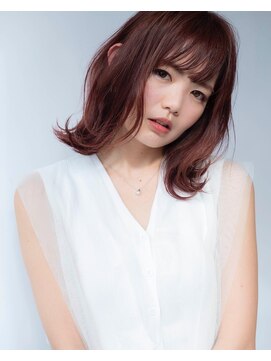 マッシュアンドマッシュアヴェダ ららぽーと福岡店(mash&mash AVEDA) ピンクベージュ☆切りっぱなし外はねボブ ららぽーと福岡