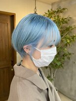 デューヘアー(due hair) ペールブルー　水色カラー