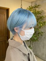 デューヘアー(due hair)&nbsp;ペールブルー　水色カラー