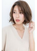 □バニラベージュショートボブウルフ107-4★川口20代30代40代