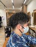 【今流行りの】メンズカット + ツイストスパイラルパーマ +プレトリ+トメント