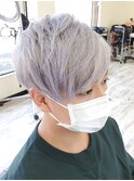 【メンズ】マッシュ＆ホワイトシルバーカラー