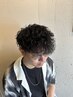 メンズカット+波巻きパーマ　￥13500