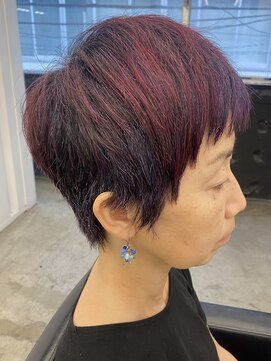 ココ 本八幡(KOKO) □ベリーショート#イメチェン#ワインレッド#メンズライク