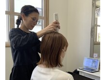 お客様の髪や頭皮のお悩みをしっかりとサポートいたします。