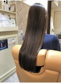 大人女性◆艶レイヤー前髪ピンクベージュ 髪質改善 縮毛矯正